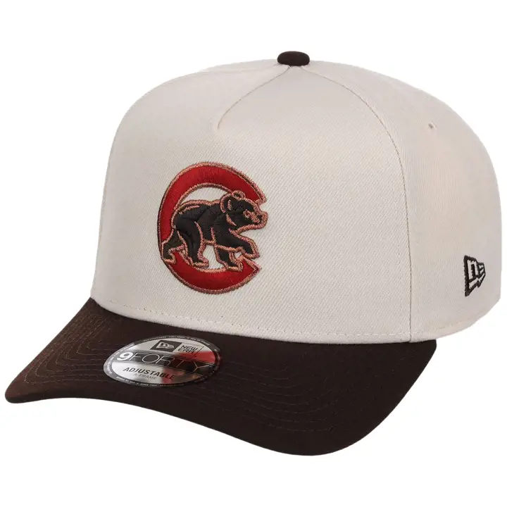 Chicago Cubs MLB gaucher couleur terre brûlée 9FORTY AF CRÈME/MARRON FONCÉ/