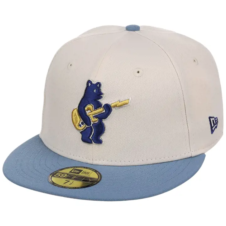 Chicago Cubs MLB GAUCHE Enc. Ancien 59FIFTY CRÈME/IND/GRIS