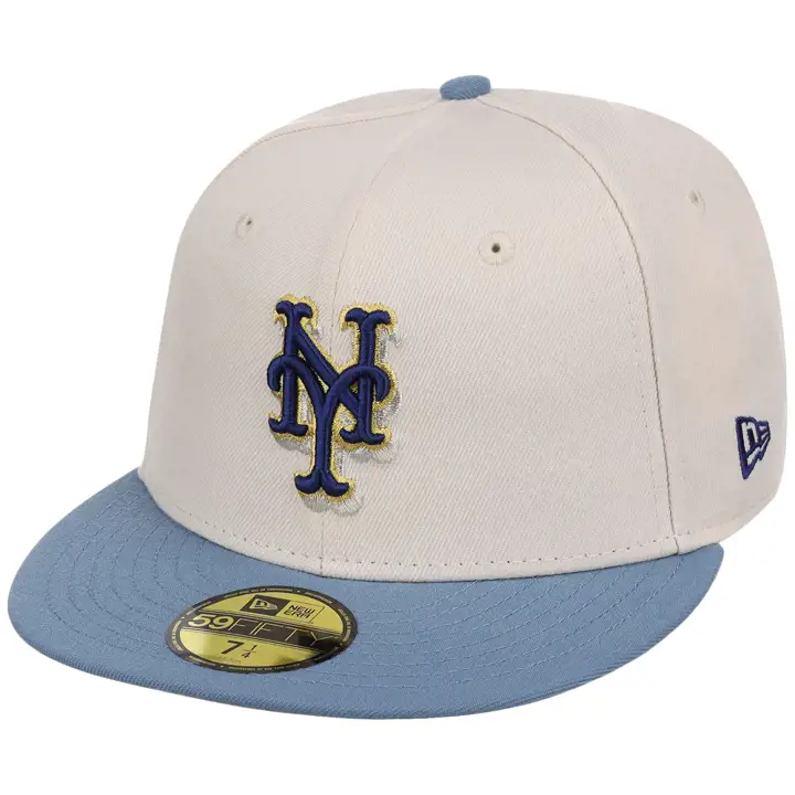 New York Mets MLB LHD Vintage Ink 59FIFTY CRÈME/IND/GRIS