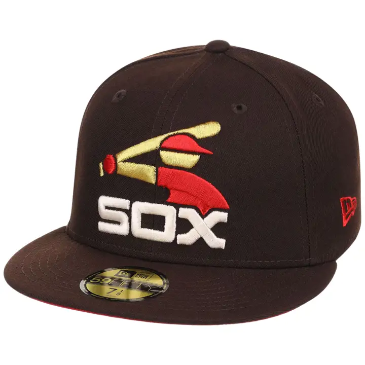 Chicago White Sox MLB Gaucher Bois Brûlé Rouge 59FIFTY DKBROWN/DKB
