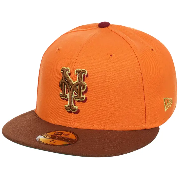 New York Mets MLB LHD Golden Harvest 59FIFTY ORG/BRN/KGRN