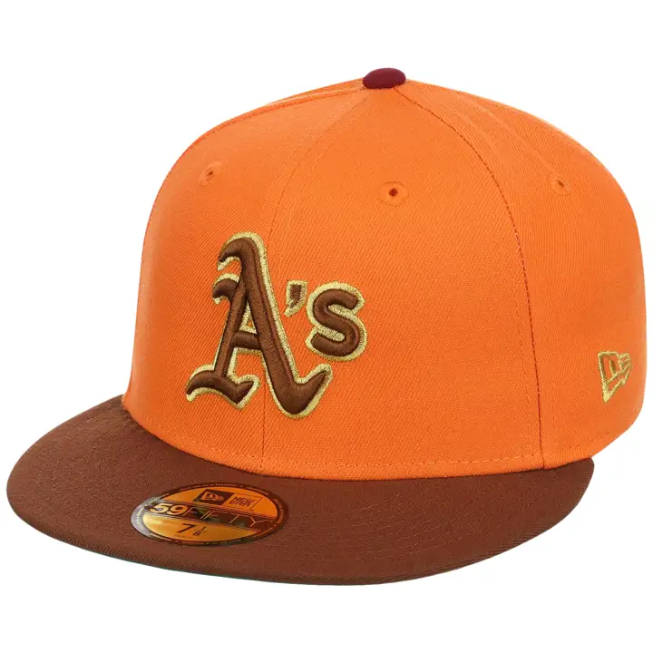 Oakland Athletics MLB LHD Golden Harvest 59FIFTY ORG/BRN/KGR