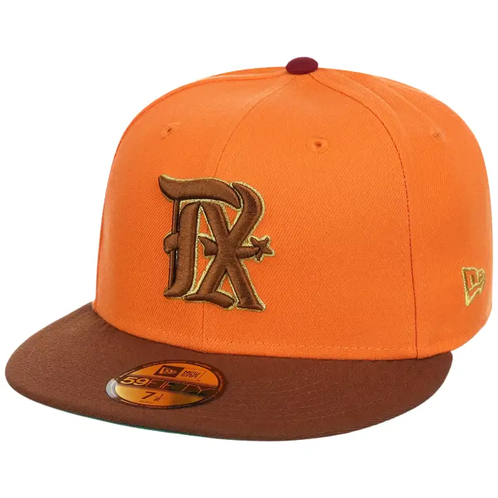 Texas Rangers MLB LHD Golden Harvest 59FIFTY ORG/BRN/KGRN