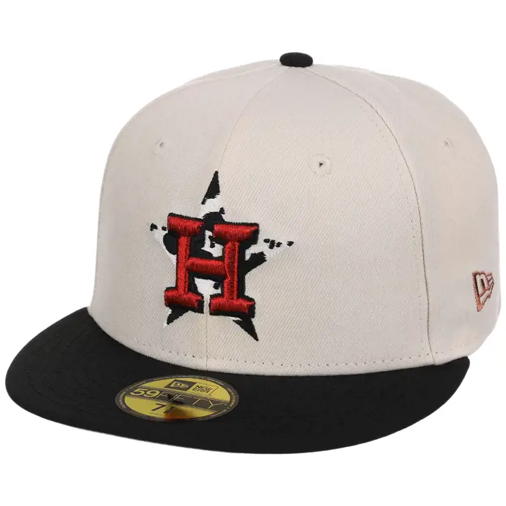 Houston Astros MLB GAUCHER HOU Cow Fill 59FIFTY CRÈME/NOIR/GRIS