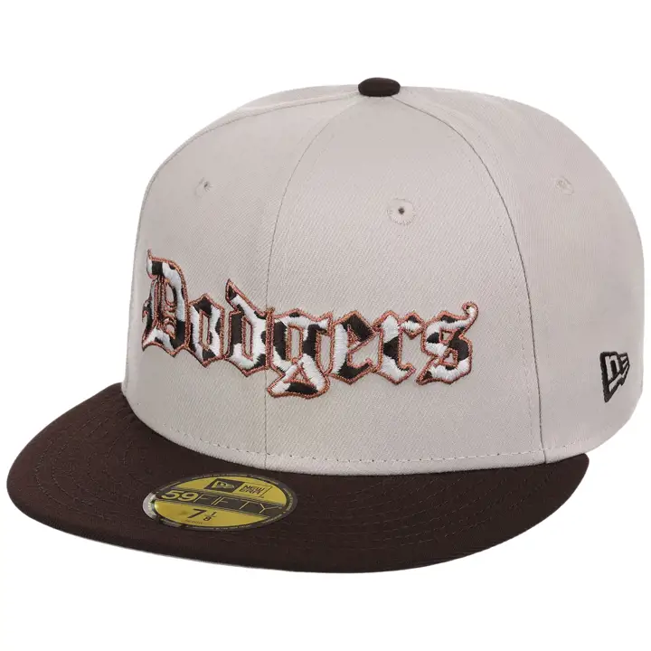 Los Angeles Dodgers MLB GAUCHER LA Cow Script 59FIFTY STONE/DKBR