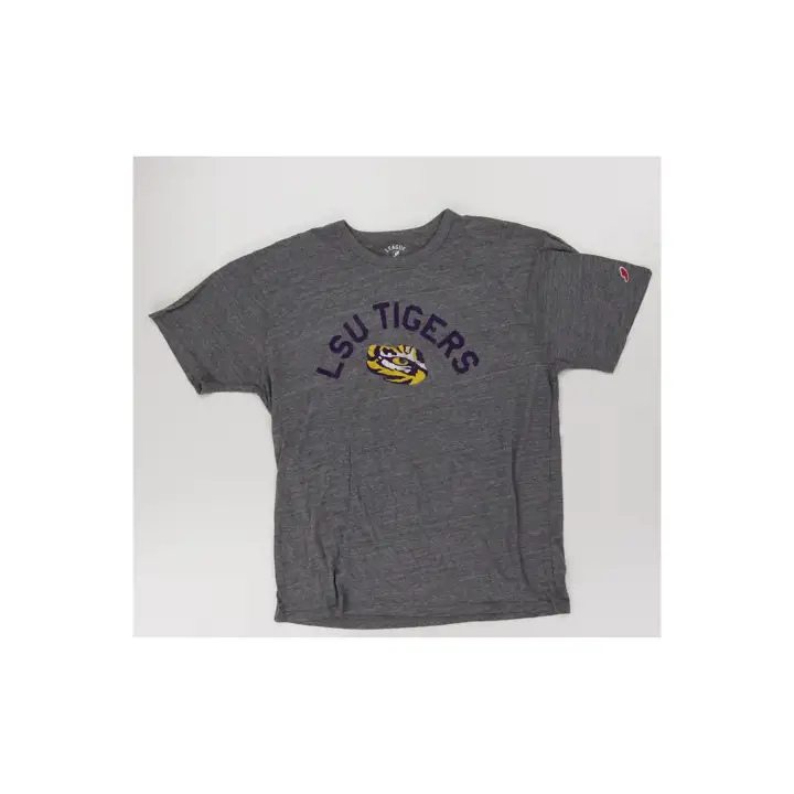 T-SHIRT MANCHES COURTES VICTORY L.S.U.:Gris chiné automne:Moyenne Fa